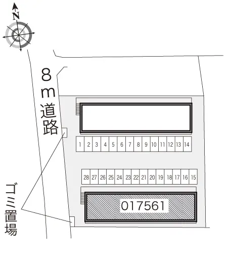 ★手数料０円★姫路市西今宿８丁目　月極駐車場（LP）